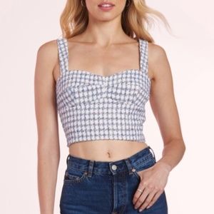 Blue Multi Percy Tweed Top